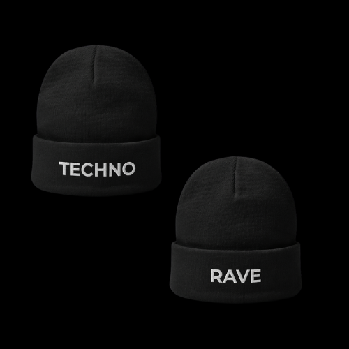 Techno Rave Beanie Mütze Unisex Bild 2 - D(R)IP'N'RAVE