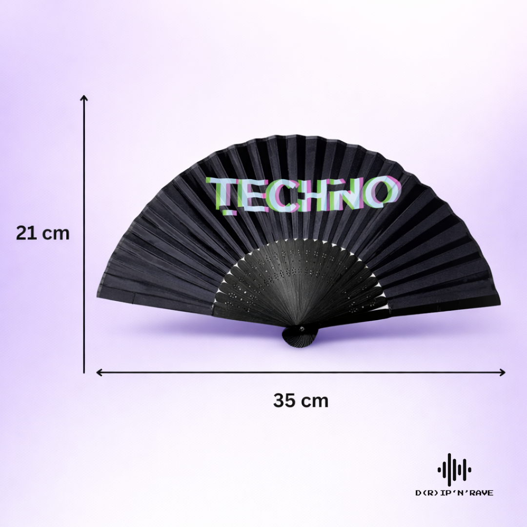 2 Pack Set Techno Rave Handfächer Bild 4 - D(R)IP'N'RAVE