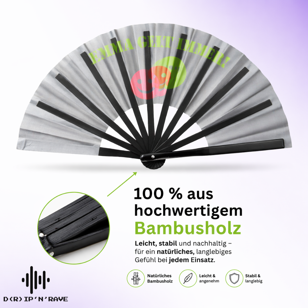 Großer Rave Fächer UV Glow Bild 5 - D(R)IP'N'RAVE