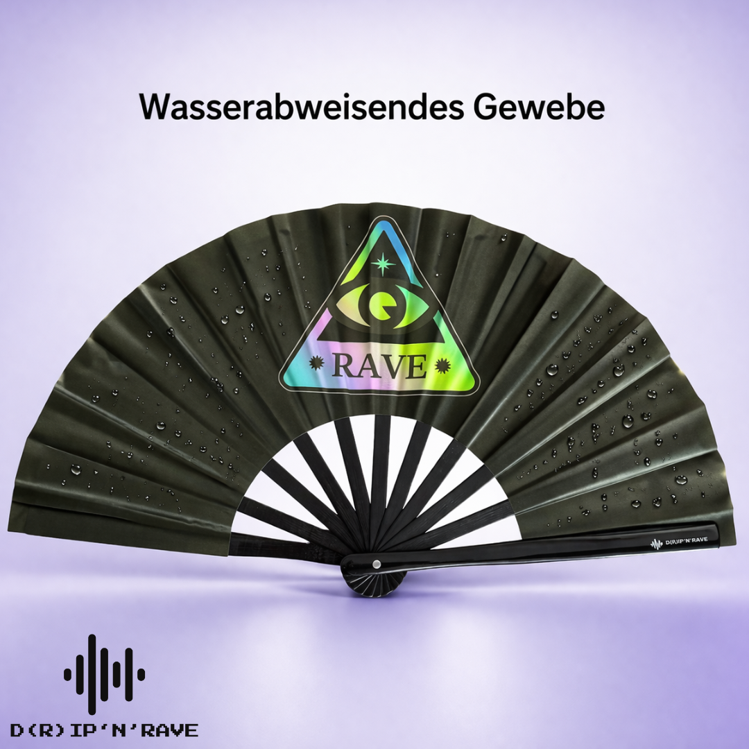 Rave Techno Fächer- Handfächer Schwarz Bild 6 - D(R)IP'N'RAVE