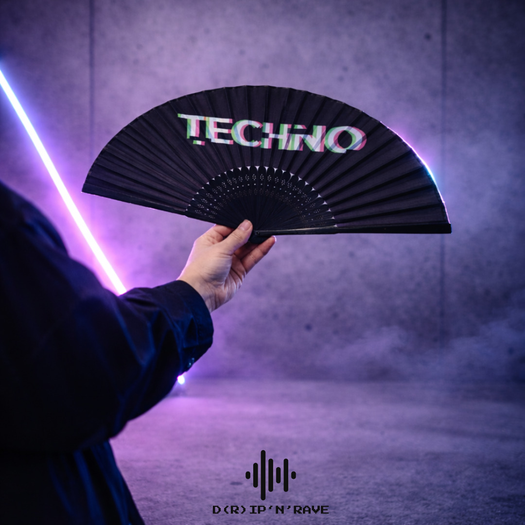 2 Pack Set Techno Rave Handfächer Bild 8 - D(R)IP'N'RAVE