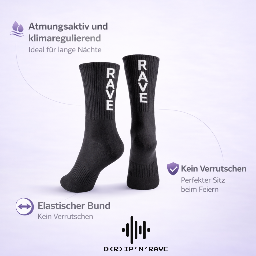 2 Paar Rave Techno Socken Unisex Bild 4 - D(R)IP'N'RAVE