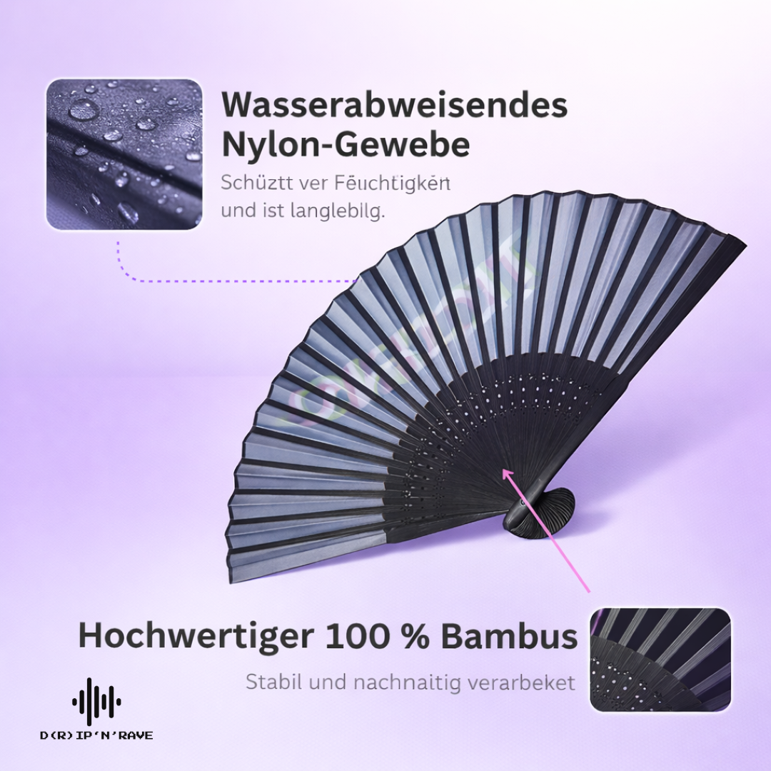 2 Pack Set Techno Rave Handfächer Bild 5 - D(R)IP'N'RAVE