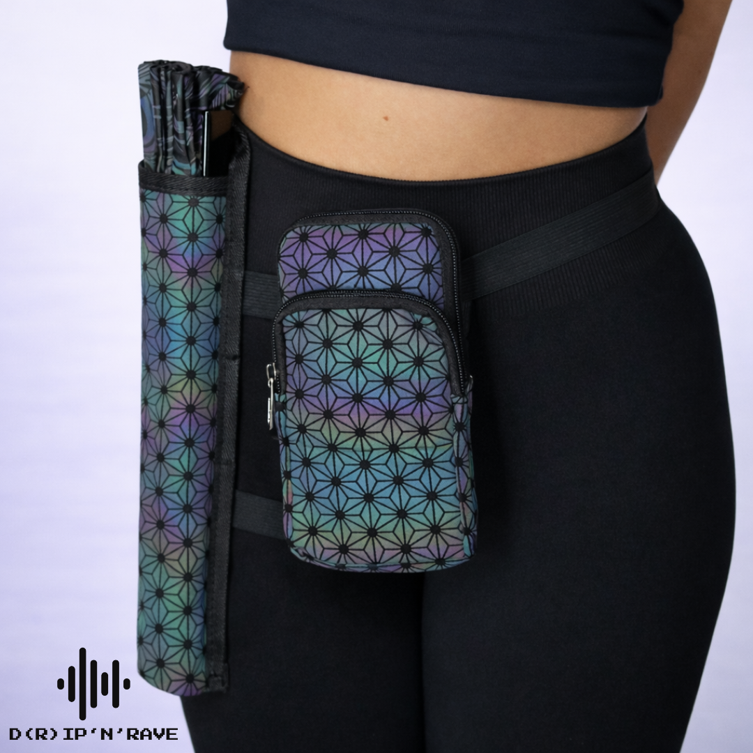 Hüfttasche mit Handfächer Halter Bild 6 - D(R)IP'N'RAVE