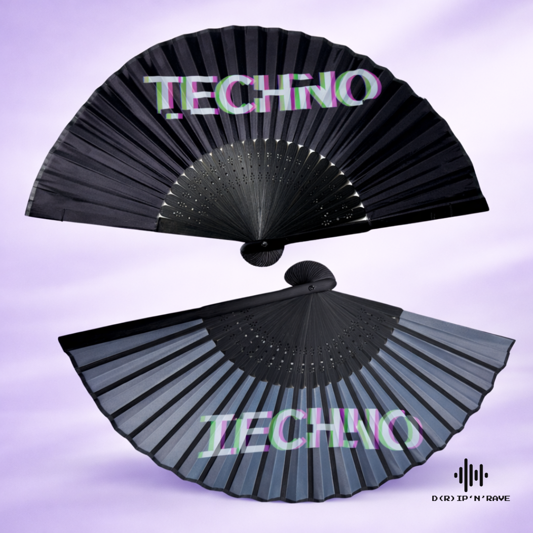 2 Pack Set Techno Rave Handfächer Bild 6 - D(R)IP'N'RAVE