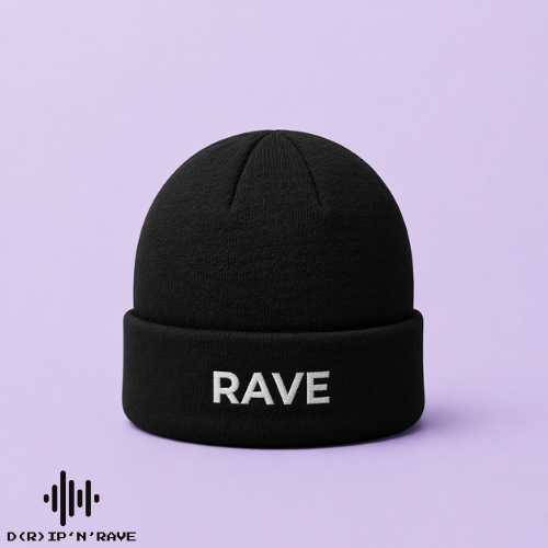 Techno Rave Beanie Mütze Unisex Bild 4 - D(R)IP'N'RAVE
