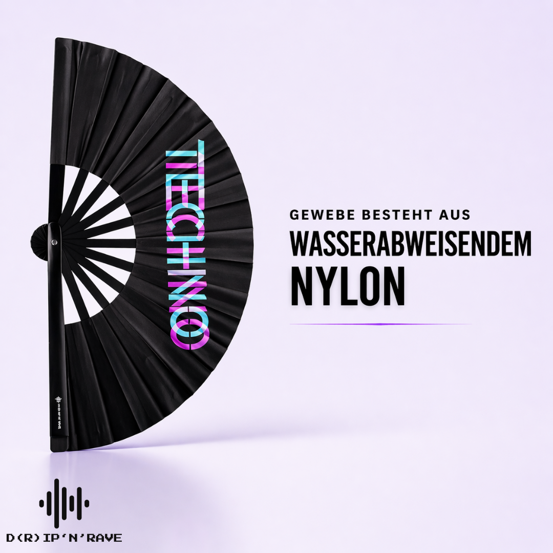 Fächer Techno-XL Handfächer-Hand Fan Bild 5 - D(R)IP'N'RAVE