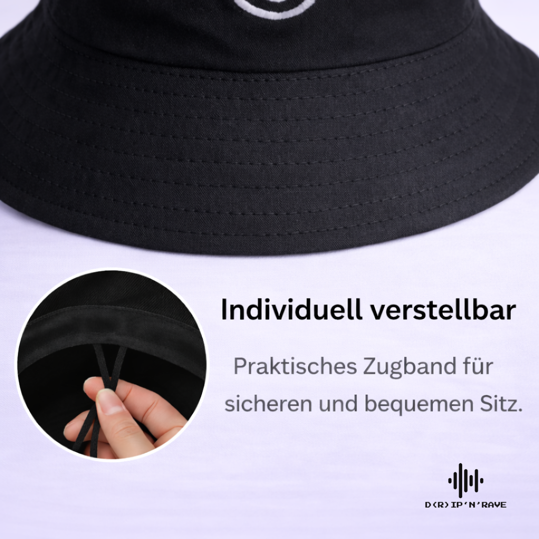 Fischerhut Damen & Herren Schwarz Bild 5 - D(R)IP'N'RAVE