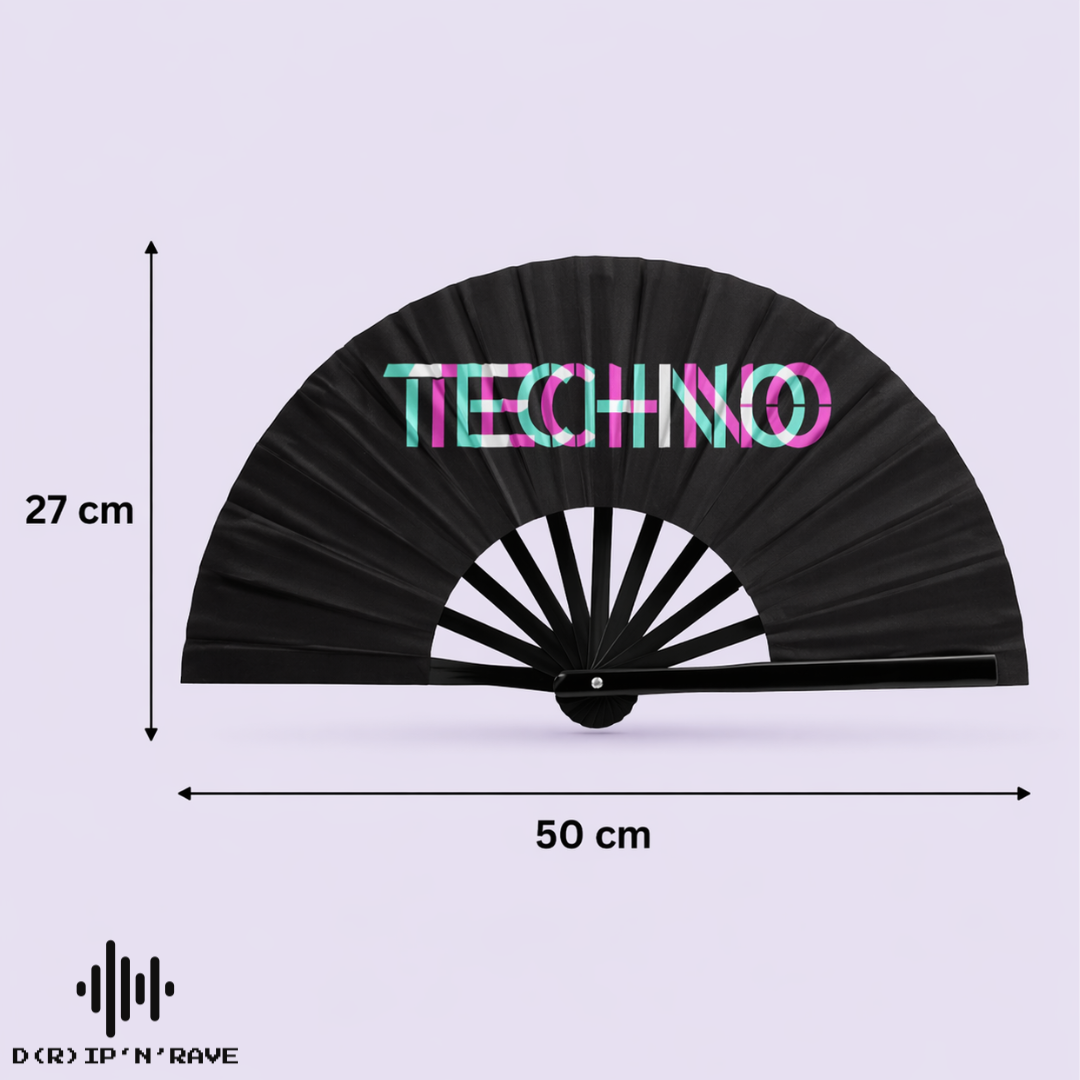 Fächer Techno-XL Handfächer-Hand Fan Bild 4 - D(R)IP'N'RAVE