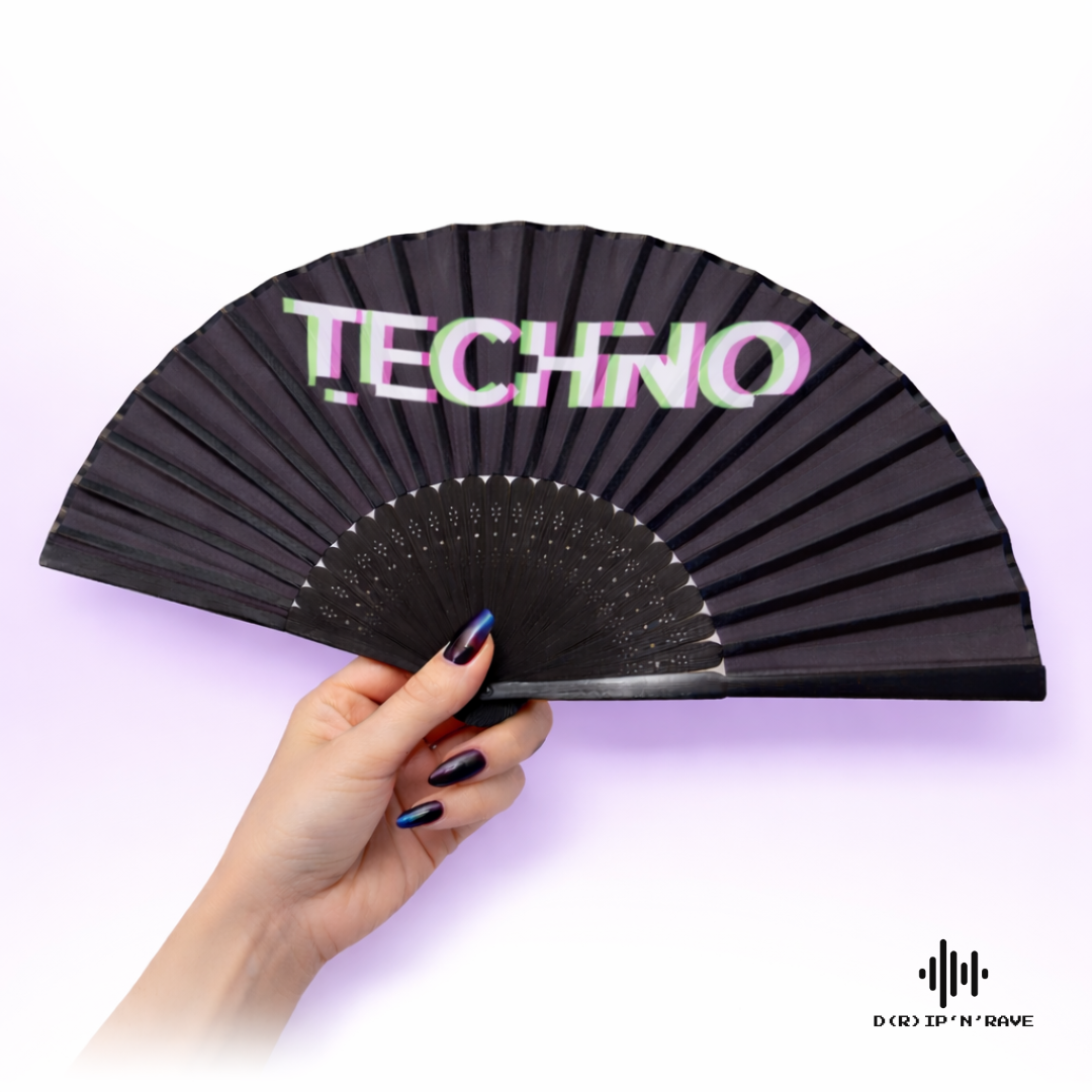 2 Pack Set Techno Rave Handfächer Bild 3 - D(R)IP'N'RAVE