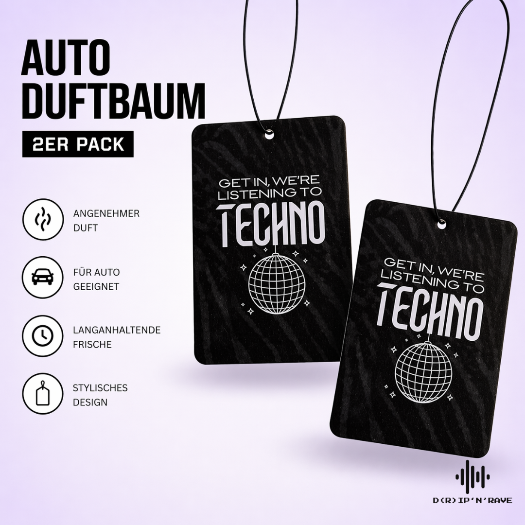 Duftbaum Auto 2er Pack Black Ice Bild 3 - D(R)IP'N'RAVE