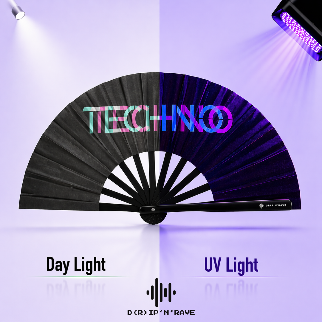 Fächer Techno-XL Handfächer-Hand Fan Bild 3 - D(R)IP'N'RAVE