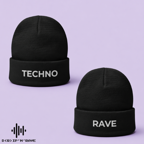 Techno Rave Beanie Mütze Unisex Bild 6 - D(R)IP'N'RAVE