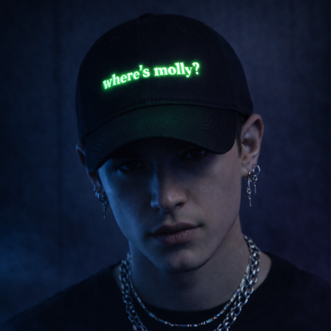 Cap Schwarz Glow in the Dark Bild 7 - D(R)IP'N'RAVE