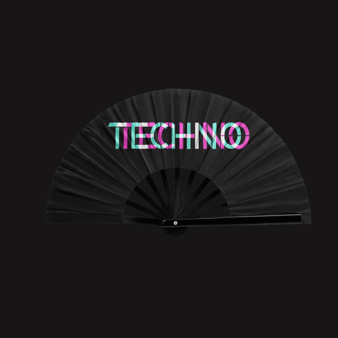 Fächer Techno-XL Handfächer-Hand Fan Bild 2 - D(R)IP'N'RAVE