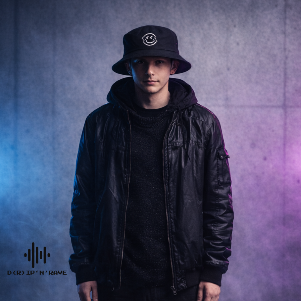 Fischerhut Unisex Schwarz – Glow in Dark – Leuchtet im Dunkeln – 100% Baumwolle Hut - EDM -Festival – Rave - Club- Techno Accessoires Outfit Herren Damen - Clubwear - Sonnenhut Atumgsaktiv