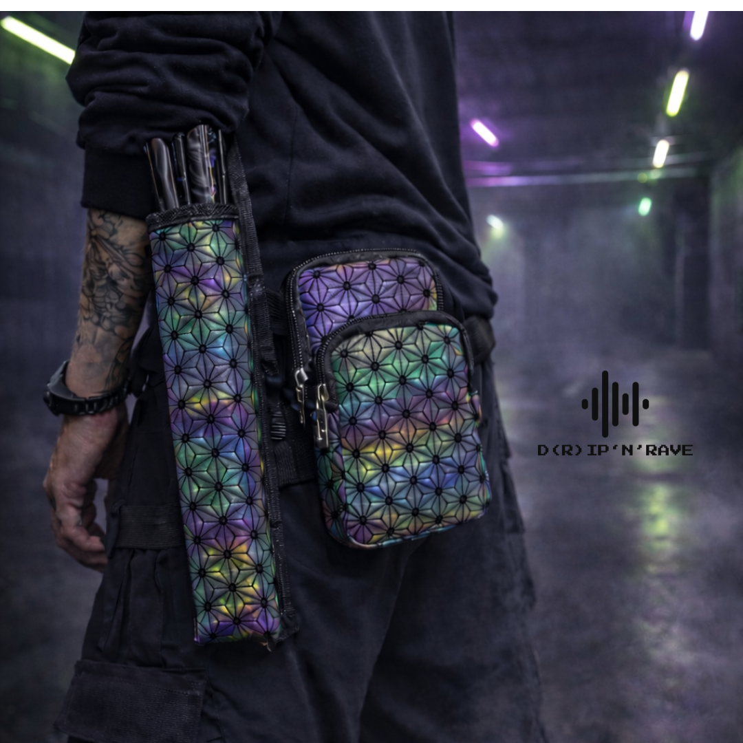 Hüfttasche mit Handfächer Halter Bild 7 - D(R)IP'N'RAVE