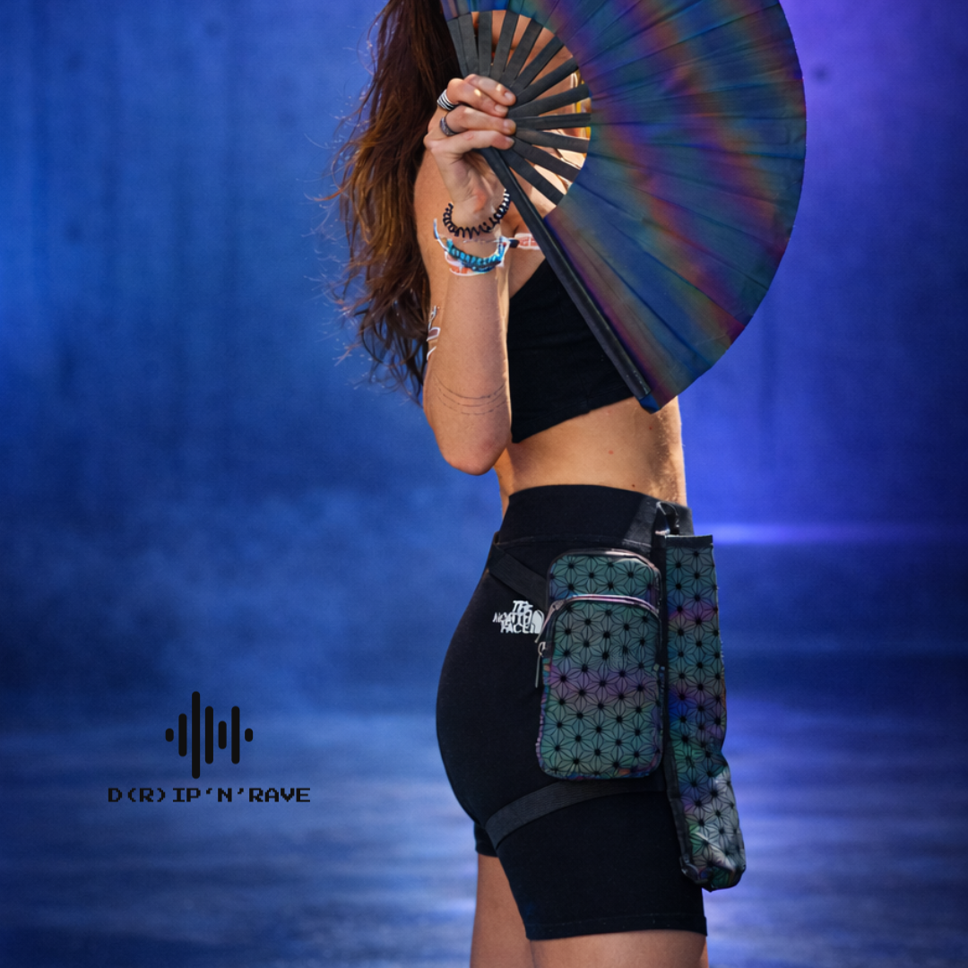 Hüfttasche mit Handfächer Halter Bild 8 - D(R)IP'N'RAVE